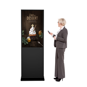 Soporte de suelo 32-75 pulgadas Android Vertical LCD Publicidad EE. UU. UE Almacén Pantalla táctil Señalización digital Monitores de pantalla - Product Image 5