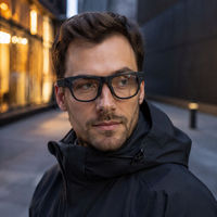 Lunettes intelligentes pliables avec affichage de navigation tête haute, autonomie de 5,3 à 10 jours, étanches IPX4/IP67, écran tactile, application