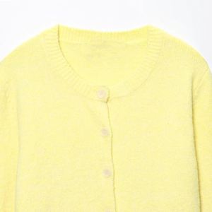 Suéter de Punto Color Crema Francés, Moda Otoño 2025 para Mujer, Estilo Retro, Manga Larga, Corte Casual - Product Image 3