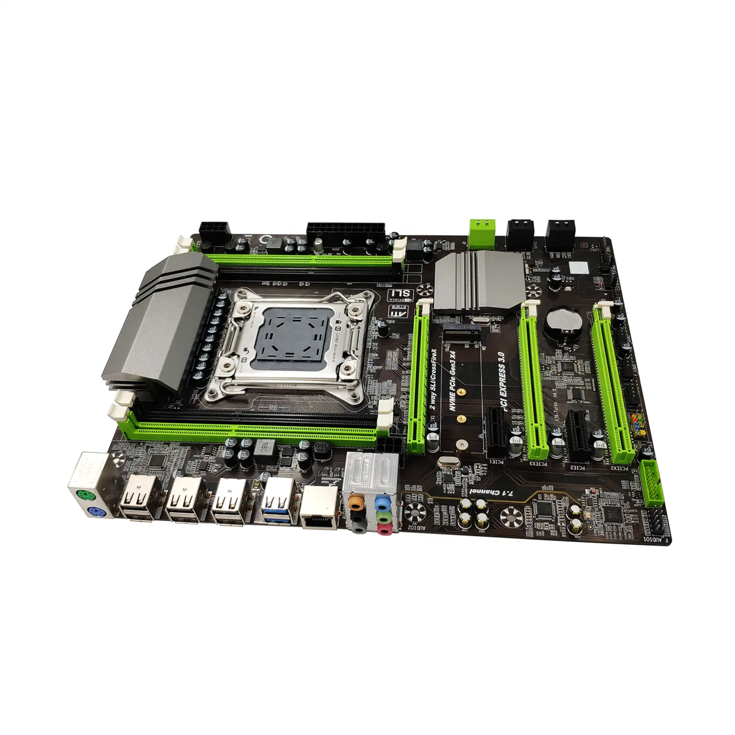 X79 motherboard LGA 2011 ATX USB3.0 SATA3 PCI-E NVME unterstützung 4*16g REG ECC speicher und Xeon E5 prozessor