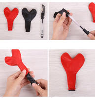 Ballon double cœur en latex rouge grenade de 10 pouces pour décoration de mariage, Saint-Valentin, Fête des Mères, banquet