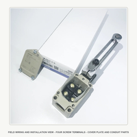 0mron WLCA12-2-Q Interrupteur de fin de course à deux circuits avec levier à galet réglable NEMA 3 4 13 IP67 pour machines-outils, vente en gros usine