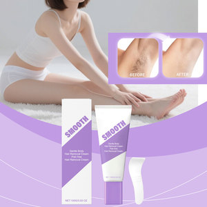 Crème dépilatoire permanente, crème épilatoire pour zones intimes, dépilatoire indolore, inhibiteur de croissance des poils pour femmes et hommes - Product Image 3