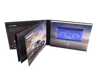 Brochure vidéo LCD 4.3 pouces personnalisée 4.3 "affichage LCD vidéo carte-cadeau numérique Brochure publicitaire marketing avec kits d'accessoires