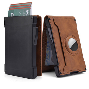 Men's Genuine Leather <b>Wallet</b> With Rfid Blocking Card <b>Holder</b> Vertical Bi Fold Light Brown - Product Image 5