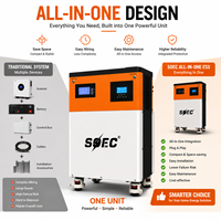 Système solaire hors réseau 5 kWh tout-en-un avec batterie LiFePO4, BMS intelligent, équilibreur actif, surveillance Wi-Fi et onduleur hors réseau pour usage agricole