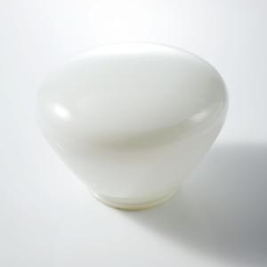 Venta caliente europeo de mediados de siglo ópalo blanco rayas verticales Pantalla de lámpara de alta calidad bola de cristal hecha a mano cubierta de luz moderna - Product Image 5