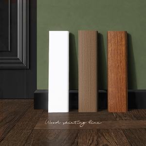 Rodapié <span class=keywords><strong>blanco</strong></span> de madera maciza pura-4/6/7/8cm de espesor, diseño plano con acabado <span class=keywords><strong>lacado</strong></span> - Product Image 6