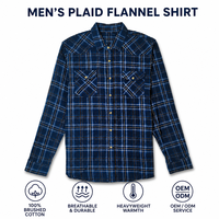 Kemeja Flanel Katun 100% Berkualitas Tinggi, Lengan Panjang, Berkantong, Gaya Vintage, Kasual, Longgar, Kemeja Kotak-kotak untuk Pria, Kemeja Streetwear untuk Pria