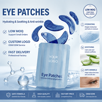Patchs Hydrogel Personnalisés avec Logo, Faible MOQ, Masques Apaisants Anti-Rides pour les Yeux, Produits de Soin des Yeux, Vente en Gros Direct Usine