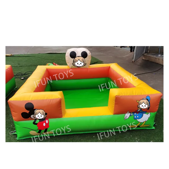 Colorful Backyard Inflatable Ball Pit Pool With Air Blower Kids Soft Playzone for Party Event