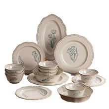 Factory Direct China Durable Ceramic Stoneware Dinnerware <b>Sets</b> Elegant Europe/North America Style Florals Pattern Reusable - Product Image 6