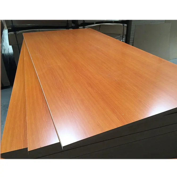 e1 plain and melamine mdf board / furniture melamine faced mdf / Flexible wood grain melamine mdf board