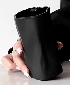 <span class=keywords><strong>Bicchiere</strong></span> in Vetro Nero dalla Forma Irregolare, Tazza per <span class=keywords><strong>Caffè</strong></span> e Bevande Fredde, Vendita Calda - Product Image 4