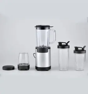 Venda quente multi função portátil vidro garrafa de água jar fruta juicers extratores comercial comida liquidificador conjunto