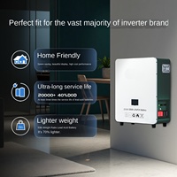 Batterie de stockage d'énergie domestique 51,2 V, grande capacité, batterie solaire photovoltaïque, coque en aluminium, montage mural, batterie LiFePO4