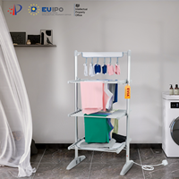 Séchoir à linge chauffant pliable EVIA EV-300-1 à 3 niveaux pour la maison