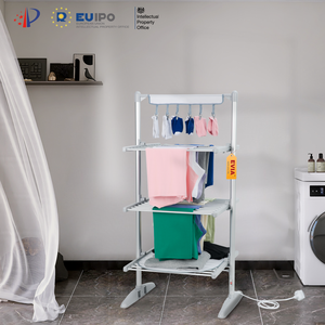 Séchoir <span class=keywords><strong>à</strong></span> <span class=keywords><strong>linge</strong></span> chauffant pliable EVIA EV-300-1 <span class=keywords><strong>à</strong></span> 3 niveaux pour la maison - Product Image 1