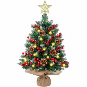 Christmas 2025 XMAS Tree Ornaments Gift Tabletop Decor Mini Christmas Tree 45cm 60cm Mini Christmas Tree With Led <b>Lights</b> - Product Image 1