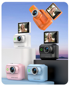 Caméra d'action panoramique LK-018 1080p grand angle avec écran rabattable de 2,0 pouces, Wi-Fi, carte TF, anti-tremblement pour les voyages en plein air et le cyclisme - Product Image 6