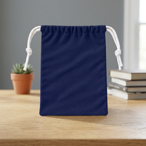 Bolsa de Regalo Portátil de Tela No Tejida Azul Marino con Cordón, para Uso Diario, Unisex, Color Sólido, Entrega en el Mismo Día - Product Image 2
