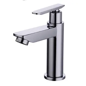 Üretici Mini lavabo musluklar lehçe çinko alaşım soğuk su musluk Pillar dokunun banyo için