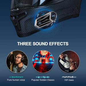 M1-S 4-6riders อากาศ1000เมตรหมวกกันน็อคไร้สายบลูทูธชุดหูฟังอินเตอร์คอมสำหรับผู้ขับขี่รถจักรยานยนต์และนักเล่นสกี - Product Image 2