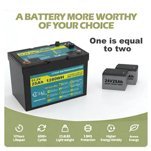 48V 25Ah LiFePO4 그룹 27 배터리, 골프 카트 및 AGV용 스마트 BMS, 저온 열 기능 - Product Image 6