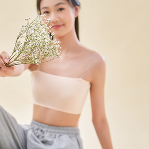 <strong>Strapless</strong> Non-slip Camisole <strong>Bra</strong>; Gothic Style Backless Base Layer for Middle and High School Students Thin Model for - Product Image 2