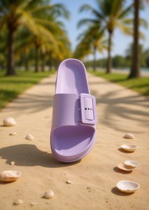 Sandali EVA Infradito con Cinturino Unico e Bottone, Unisex, Taglia 22, Estivi, Piatti, Punta Aperta, Tinta Unita - Product Image 2