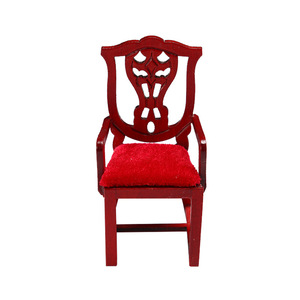Silla Retro de madera a escala 1:12, modelo de escena de vida en miniatura, accesorios para casa de muñecas, regalos de estilo de juguete DIY - Product Image 1