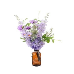 Bouquet de fleurs artificielles Starry Night Garden, fleurs en plastique violettes, décoration de la maison, accessoires de mariage CF01583 - Product Image 5