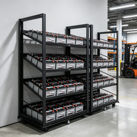 Support de batterie de voiture personnalisable Mingtang, présentoir de batterie automobile avec roulettes pour magasin de détail