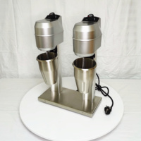 Paslanmaz çelik ticari çift bardak Milk Shake makinesi