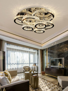 Fancy Lights Led Chiếu Sáng Trần Thép Không Gỉ K9 Pha Lê Trần Pendant Lamp Cho Phòng Khách - Product Image 2