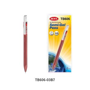 Stylo semi-<span class=keywords><strong>gel</strong></span> BEIFA TB606 0,5 mm à pointe ST, <span class=keywords><strong>action</strong></span> latérale, 3 couleurs d'encre, écriture fluide, séchage rapide, prix d'usine, personnalisable - Product Image 6