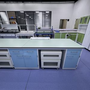Yüksek kaliteli okul laboratuvar mobilyası kimya fizik biyoloji korozyona dayanıklı epoksi reçine Lab yan çalışma masası - Product Image 2