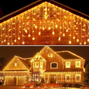 Lumières de Noël Décoration Extérieure Led Rideau Glaçon <span class=keywords><strong>Guirlande</strong></span> Lumineuse De Fête De Mariage <span class=keywords><strong>Guirlande</strong></span> - Product Image 6