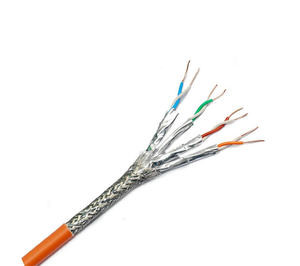 Câble de données Cat7 23AWG UTP blindé S/STP Ethernet Catégorie <span class=keywords><strong>7</strong></span> SFTP FFTP Chaque paire de câbles de communication d'isolation FPE Rouleau - Product Image 6