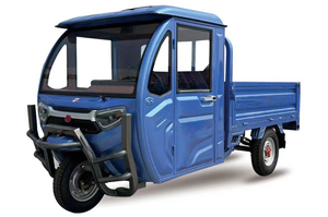 Triciclo con Motor de 60V, Potencia de 1000W, Capacidad de 400kg, Carrocería Abierta de Acero para Uso de Pasajeros, Certificado por la CEE - Product Image 4