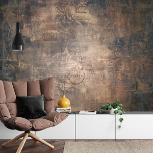 Carta da Parati Murale Autoadesiva Impermeabile, Decorazione Elegante per Pareti di Casa e Industria, Texture in Cemento Marrone - Product Image 5