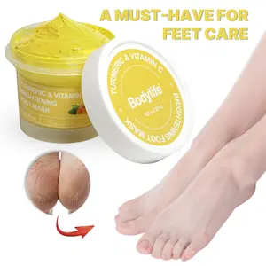 100g Turmeric Vitamin C Brightening Foot Mask Foot Cream Moisturizing Dead Skin Turmeric Moisturizing Hydrating Foot Mud Mask