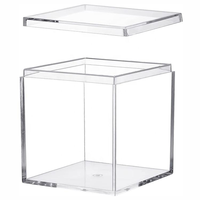 Boîte de rangement transparente en acrylique pour bonbons et noix, petit récipient portable pour collations, pour la maison, le bureau et les voyages, personnalisation OEM disponible