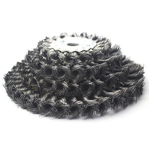 Vente chaude 0.3mm <span class=keywords><strong>brosse</strong></span> de roue en fil d'acier plat torsadé de quatre pouces - Product Image 2