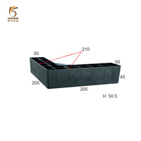 Canapé simple 14*14*5cm, pieds en plastique, vente directe par les fabricants, meubles modernes de salon Lichuan, utiliser des pieds de canapé en plastique
