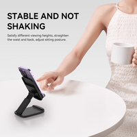 Support de téléphone portable pliable et flexible en ABS avec support réglable rétractable pour regarder des séries en continu