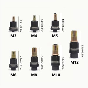 Outil de pose de rivets à lanterne filetés en acier au carbone haute résistance de 1/4 à 20 pouces, taille personnalisée, avec écrou à rivet aveugle pour l'installation - Product Image 6