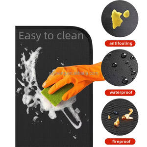 60*40 pouces barbecue grill extérieur pelouse feu de camp tapis poulet Barbecue gril foyer extérieur poêle couverture ignifuge tapis - Product Image 3