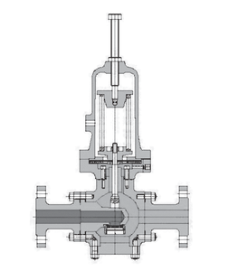 Regulador reductor de acero inoxidable de operación directa Masoneilan, serie 535H-536H, con válvula de bola ASME B16.34 OEM - Product Image 3