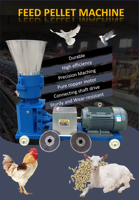 Machine à granulés d'aliments pour animaux portable, neuve, haute performance, pour la production de granulés d'aliments pour animaux - Convient pour une utilisation en ferme